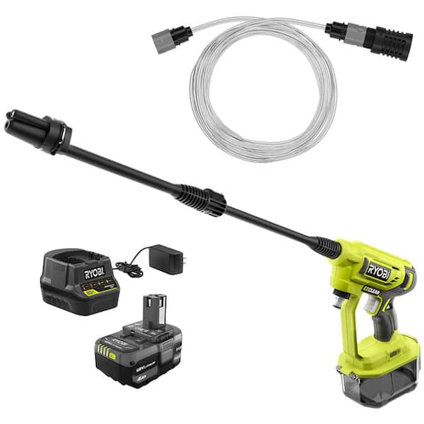 RYOBI ONE+ 18V EZClean 320 PSI 0.8 GPM Cordless Cold Water Power Cleaner with Battery and Charger
