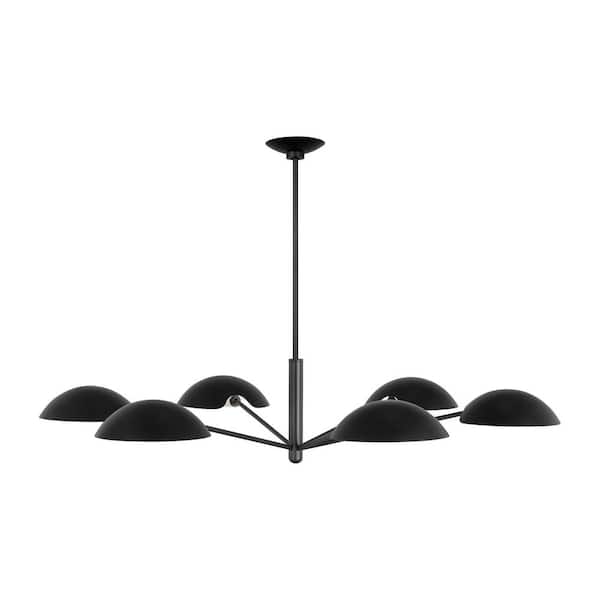 Generation Lighting Nevel Extra Large 6-Light Aged Iron Chandelier