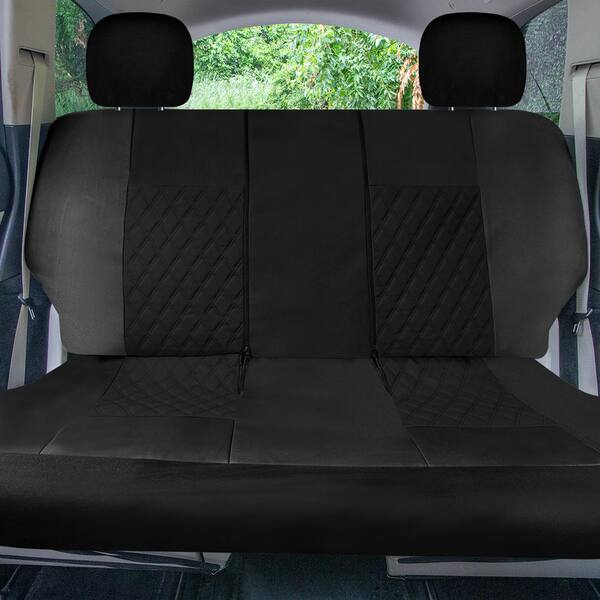 Premium PU Leather 15 in. x 12 in. x 6 in. Full Set Seat Covers