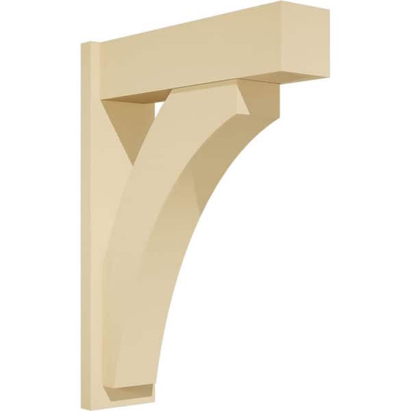 Ekena Millwork Thorton 7 in. W x 32 in. H x 24 in. D Signature Urethane Polyurethane Outlooker with Block Ends