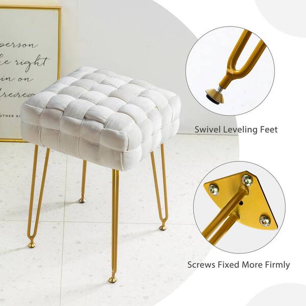 dressing table stool beige