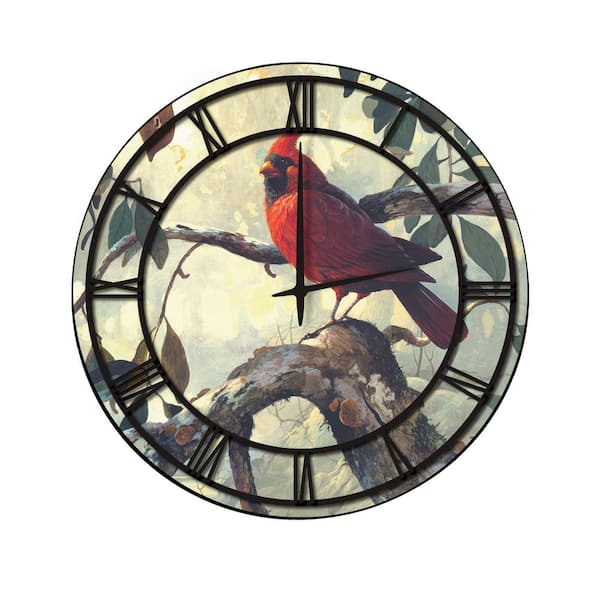 Unbranded "Sunrise at Narrows Creek" Full Coverage Art and Black Numbers Imaged Wall Clock