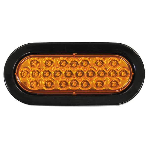 Buyers Products Company LED 6 in. Oval Strobe Light, Amber SL65AO