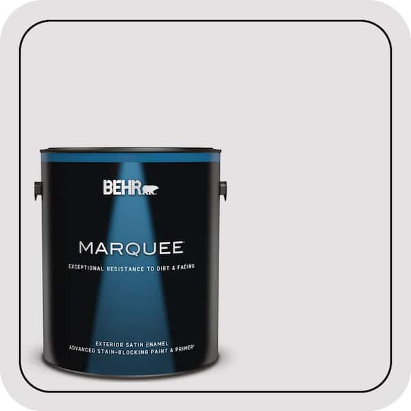 BEHR MARQUEE 1 gal. #PR-W02 Early Crocus Satin Enamel Exterior Paint & Primer