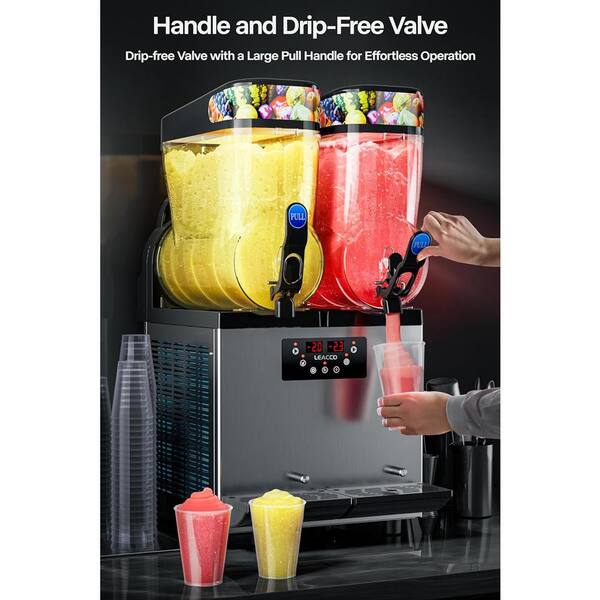 Deeshe 1008 oz. Stainless Steel Countertop Snow Cone Machine