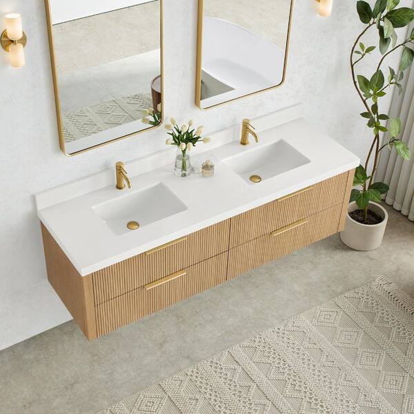 バルバロスページ ROSWELL Barcelona 72 in.W x 22 in.D x 21.7 in.H Double Sink Bath
