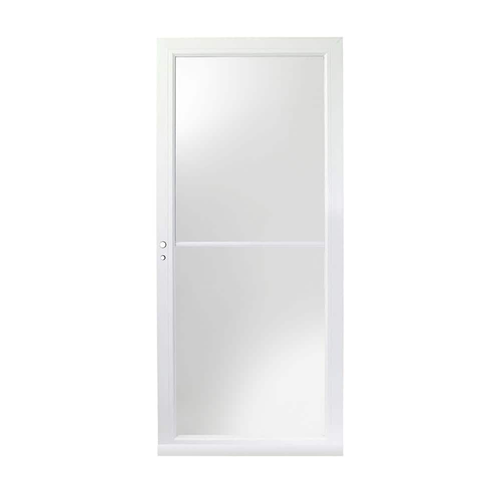 Andersen 3000 Series 34 in. x 80 in. White LeftHand/Outswing Full View Retractable Aluminum