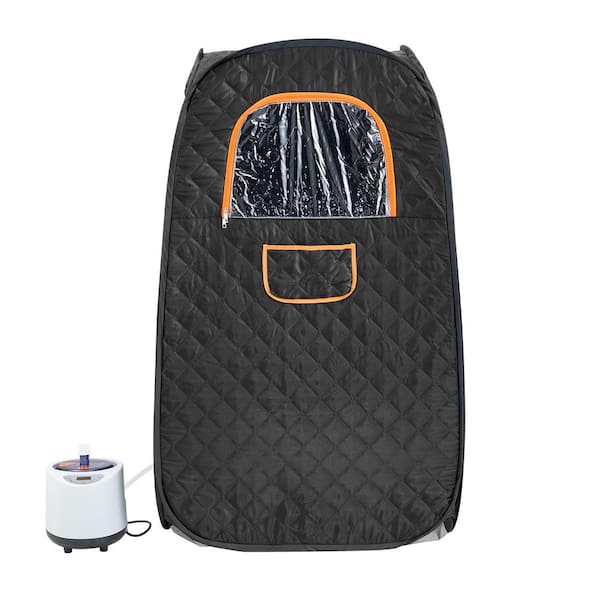 Compact Portable Steam Sauna Tent 1-Person Indoor Metal Frame Material Portable Sauna 1200-Watt With Storage Bag