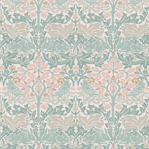 Graham & Brown William Morris at Home Brother Rabbit Lullaby Blues Wallpaper