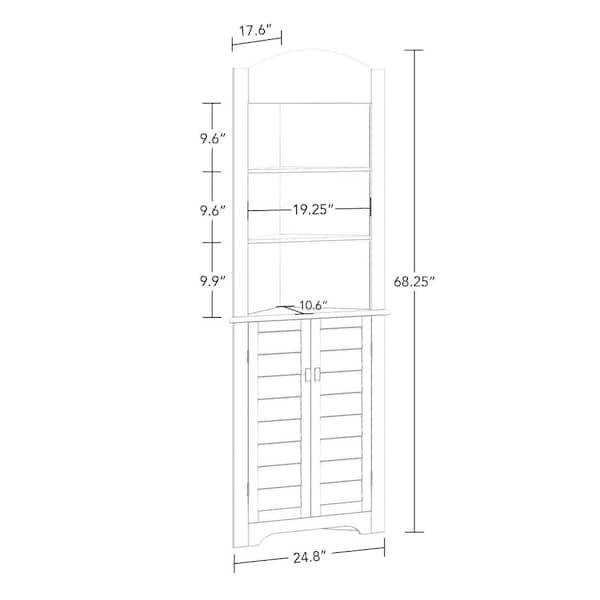 Brookfield Tall Corner Cabinet – RiverRidge® Home