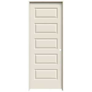 24 in. x 80 in. Rockport Primed Left-Hand Smooth Molded Composite Single Prehung Interior Door