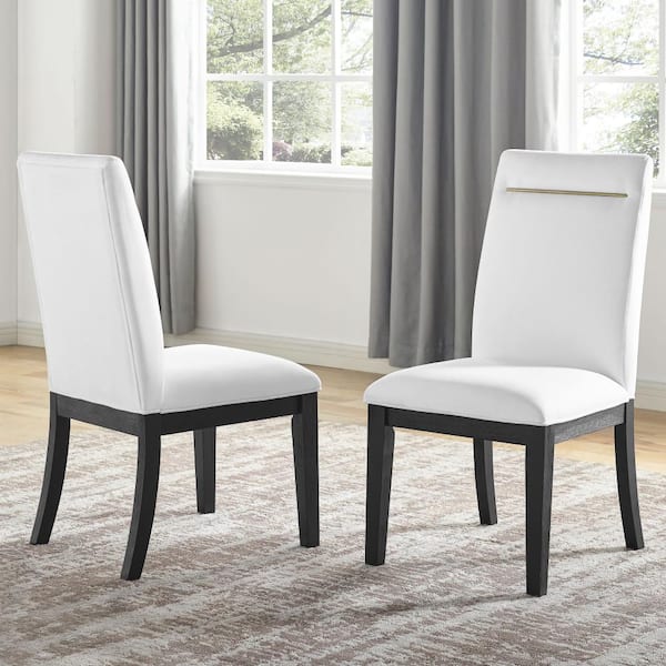 Yves White Dining Side Chair (Set of 2)