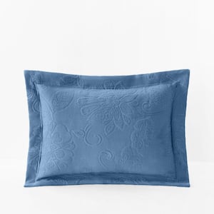 Putnam Matelasse Denim Cotton Decorative Boudoir Sham