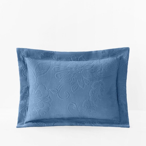 Putnam Matelasse Denim Cotton Decorative Boudoir Sham