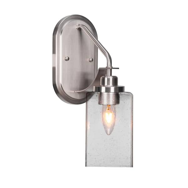 Unbranded Monroe 1-Light Brushed Nickel Wall Sconce