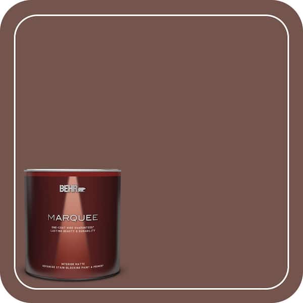 BEHR MARQUEE 1 qt. Home Decorators Collection #HDC-CL-12 Terrace Brown Matte Interior Paint & Primer