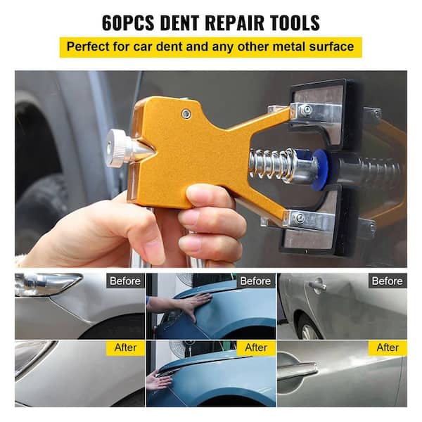 Car Repair Tool Car Body Paintless Dent Lifter Repair Tool Puller + 18 Tabs  Hail Removal Tool Universal Car Dent Repair Puller