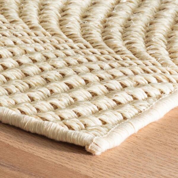 Wave Woven Sisal Sand 2 ft. x 3 ft. Indoor Area Rug