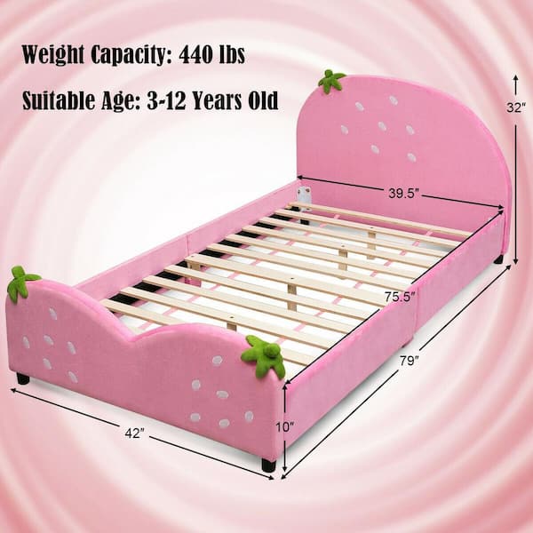 Venice Child Extra Long Toddler Bed Rail in Pink