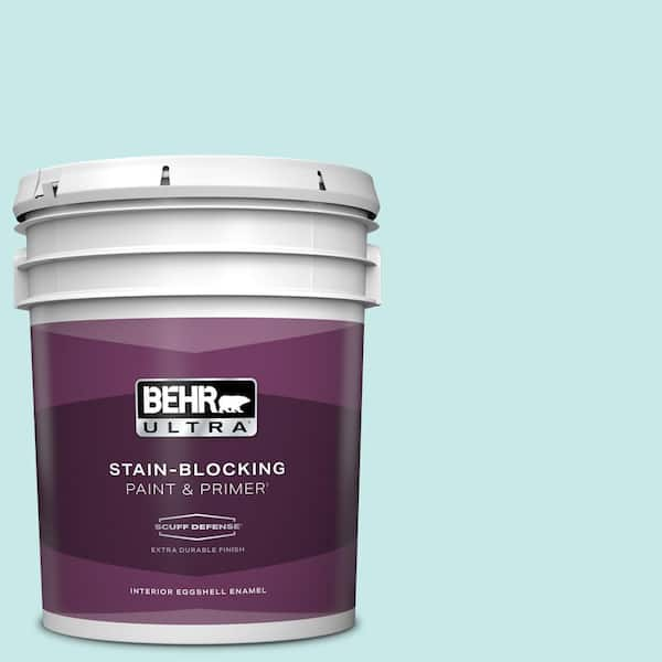 BEHR ULTRA 5 gal. #M460-1 Tahitian Sky Extra Durable Eggshell Enamel Interior Paint & Primer