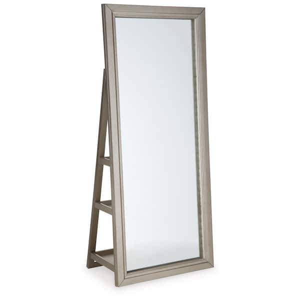Signature Design By Ashley Evesen Gray 28 in. W x 66 in. H Rectangle Wood Full Length Mirror