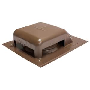 40 sq. in. NFA Galvanized Slant-Top Roof Louver Static Vent in Brown (Sold in Carton of 9 only)