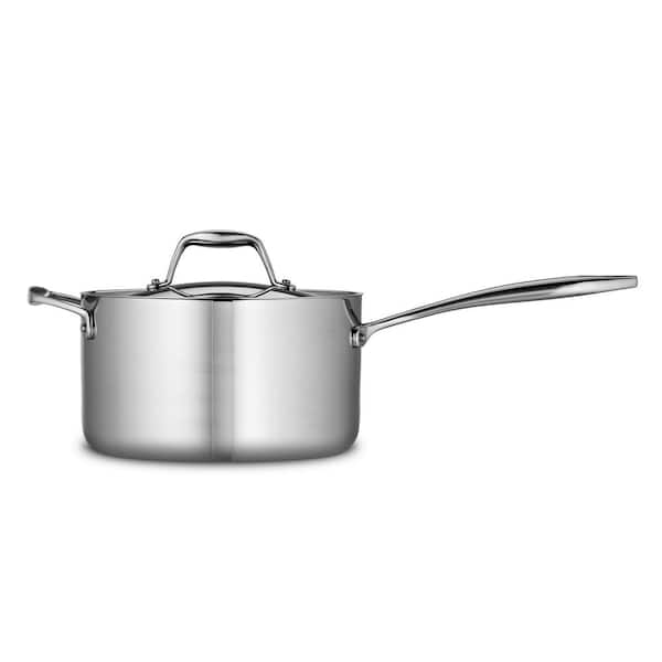 Tramontina Gourmet Tri-Ply Clad 8 qt. Stainless Steel Stock Pot with Lid  80116/041DS - The Home Depot
