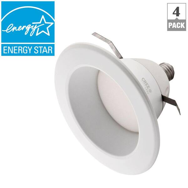 EcoSmart 65W Equivalent Soft White (2700K) 6 in. Mid-Range Dimmable LED Downlight (4-Pack)