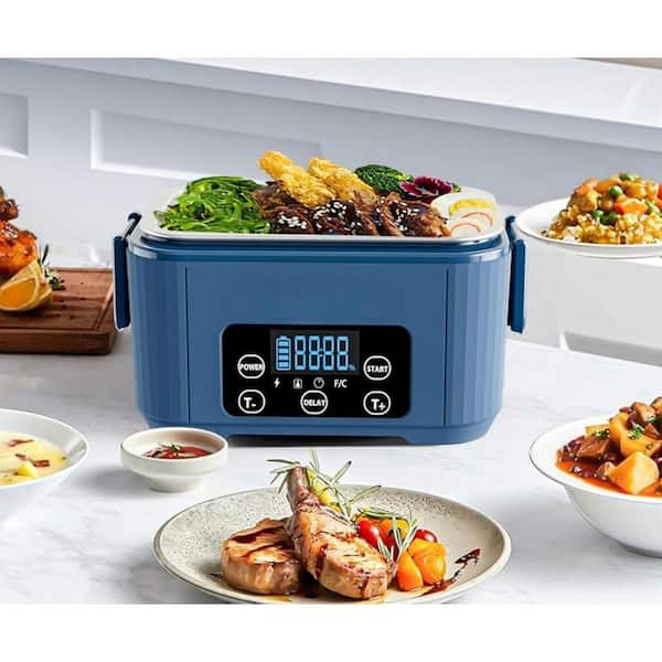Cordless Electric Lunch Box for Adults - Rechargeable Self-Heating Food Warmer with 1100 mL. Container