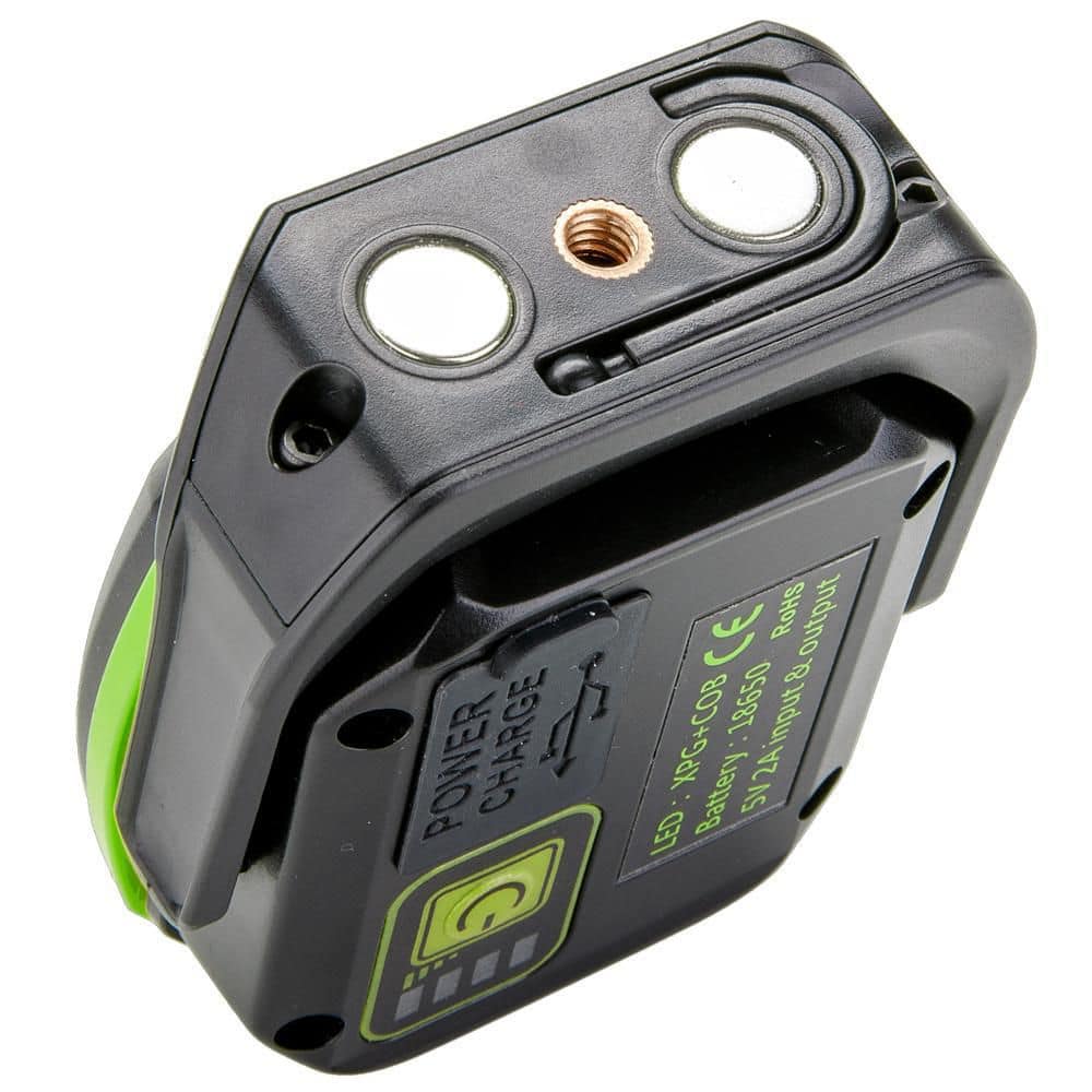 800 Lumen Black Rechargeable LED Spot and Flood Light