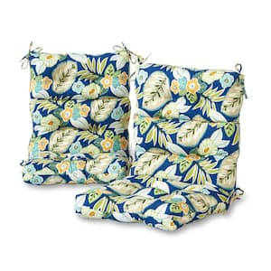 Marlow Floral Outdoor High Back Dining Chair Cushion (2-Pack)