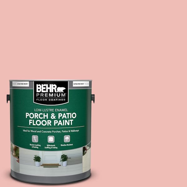 BEHR PREMIUM 1 gal. #BIC-04 Pink Taffy Low-Lustre Enamel Interior/Exterior Porch and Patio Floor Paint