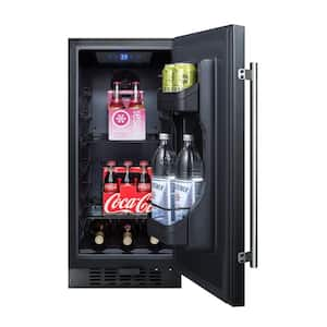 15 in. 2.2 cu. ft. Mini Refrigerator in Black without Freezer