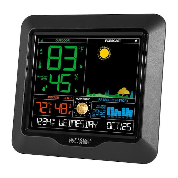 Oregon Scientific - Weather station - Supplied with wireless probe - OS  ECLIPSE, Black