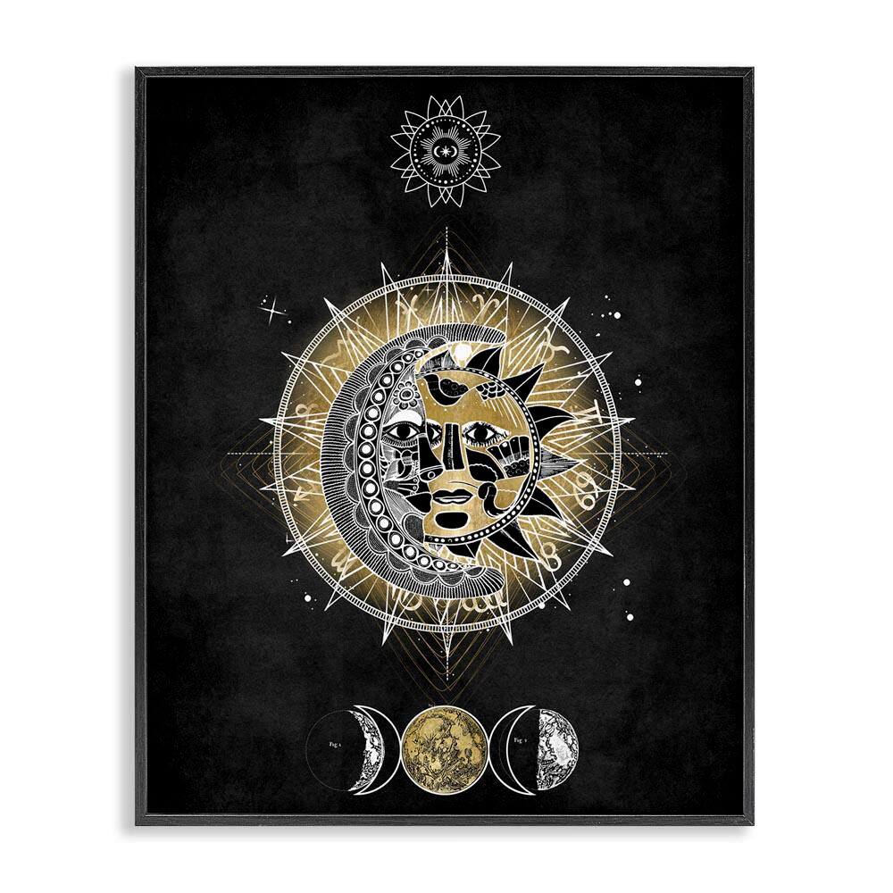 Lunar and Solar Fractal by Oliver Jeffries Black Framed Religious Giclee Art Print 30 in. x 24 in. price history on PriceWatchPro