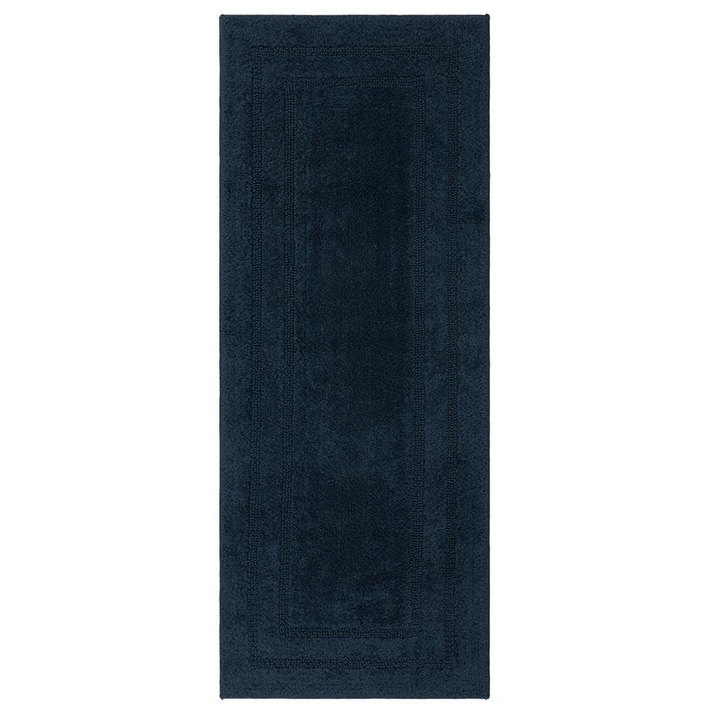 Mohawk Home Cotton Reversible Twilight 24 in. x 60 in. Blue Cotton