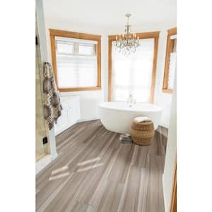 Ansley Amber 9.5 in. x 38 in. Matte Ceramic Wood Look Floor and Wall Tile (14.76 sq. ft./Case)