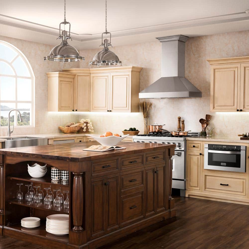 36-inch Stainless Steel Wall Mounted Convertible Range Hood