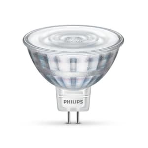 Wedge Persona Kan Philips 35-Watt Equivalent MR16 12-Volt GU5.3 LED Light Bulb Bright White  3000K (6-Pack) 576850 - The Home Depot