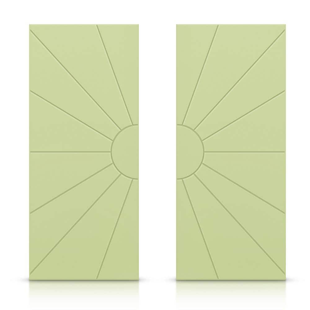 72 in. x 84 in. Hollow Core Sage Green Painted Composite MDF Interior Double Closet Sliding Doors price history on PriceWatchPro