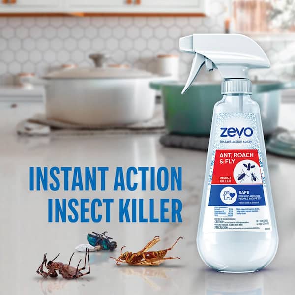 ZEVO 10 Instant Action Aerosol Ant, Roach and Spider Crawling Insect Killer - The Home Depot