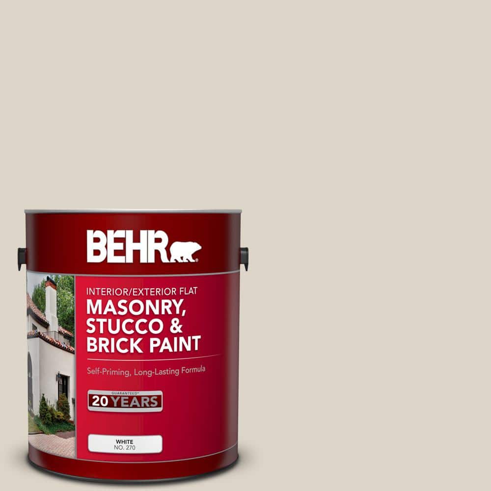1 gal. #720C-2 Chocolate Froth Flat Interior/Exterior Masonry, Stucco and B
