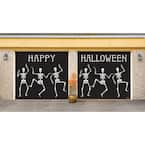 7 ft. x 8 ft. Happy Halloween Halloween Garage Door Decor Mural for Split Car Garage