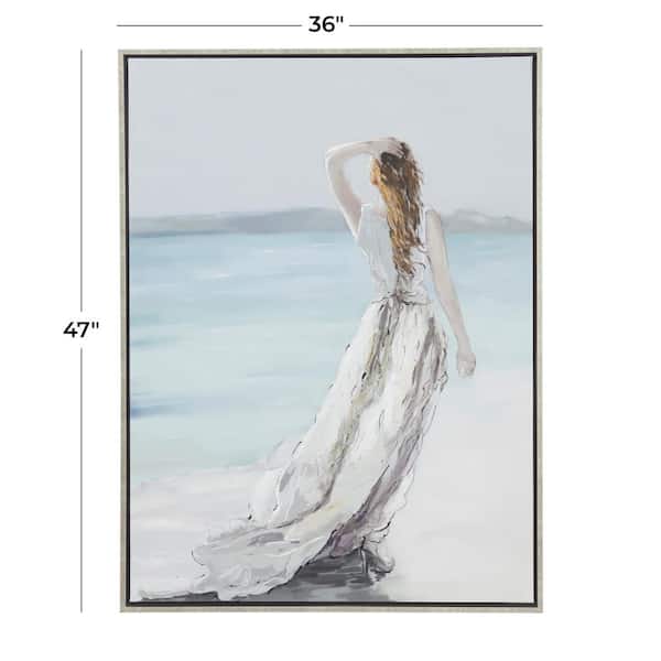 Litton Lane 1- Panel Landscape Women Framed Wall Art with Silver Frame 47 in. x 36 in. Litton Lane 1- Panel Landscape Women Framed Wall Art with Silver Frame 47 in. x 36 in.
