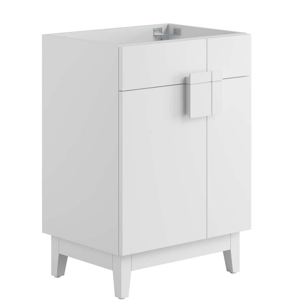 Modway Miles 24” Bathroom Vanity Cabinet (Sink Basin Not Included) in White