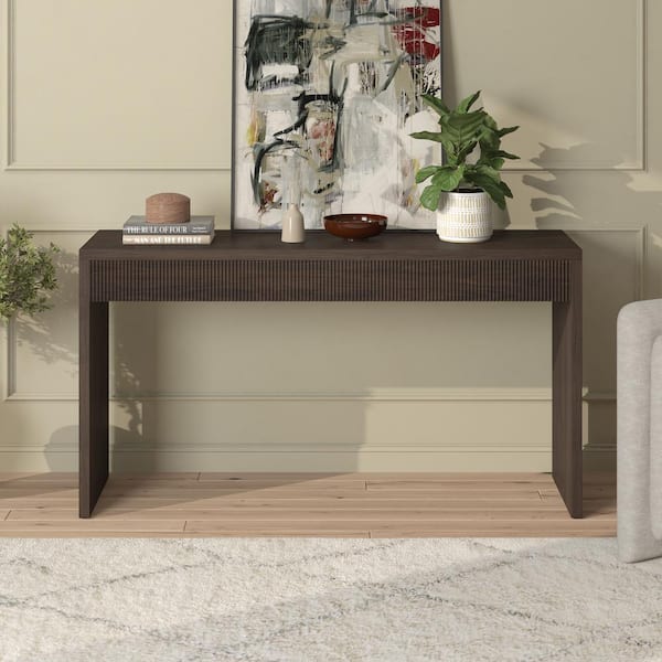 Meyer&Cross Lawrence 55 in. Alder Brown Rectangle MDF Top