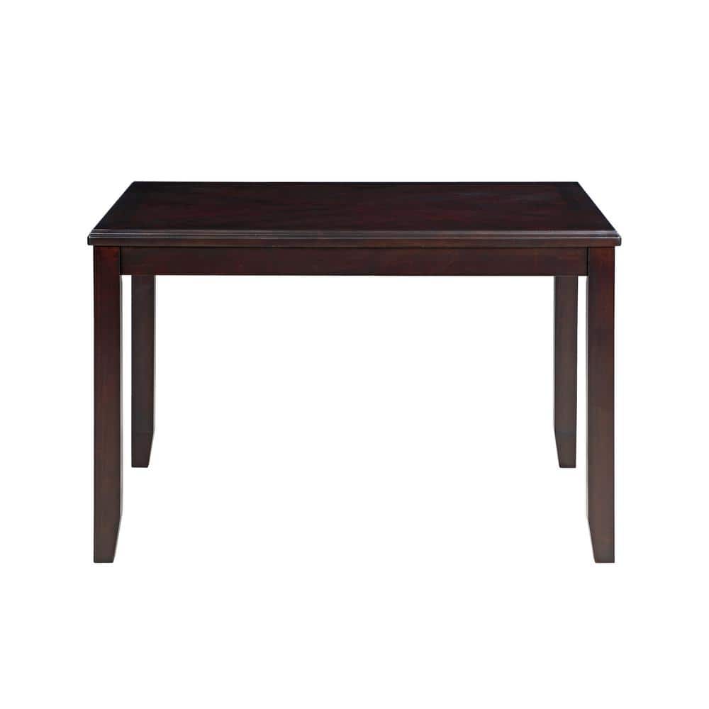 Ebony 48-Inch Rectangular Dining Table with 4 Chairs