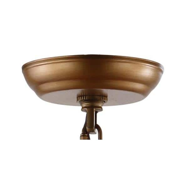 Pagoda 20" Antique Gold Farmhouse LED Lantern Pendant