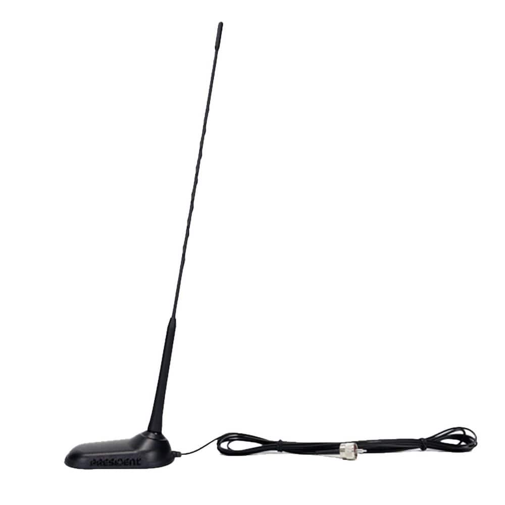 PRESIDENT VIRGINIA-F Magnetic-Mount AM/FM CB Outdoor Antenna with Fixed ...