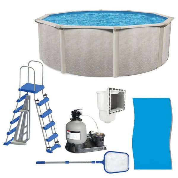AQUARIAN Phoenix 24 ft. x 52 in. Round 52 in. Hard Side Pool Set